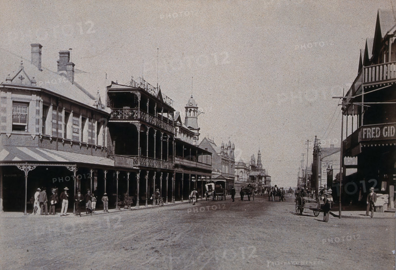 South Africa: Pritchard Street in Johannesburg, 1896. Creator: Barnett.