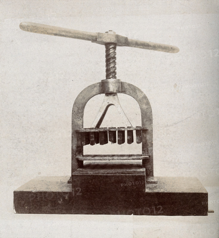 Plague apparatus from a lazaretto in Venice; a machine for disinfecting letters and papers, c1890s.. Creator: Unknown.