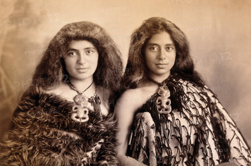 New Zealand: two Maori women, c1890s. Creator: Arthur James Iles.