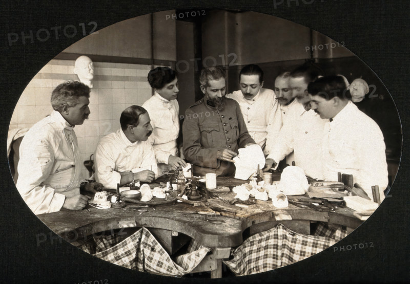 F  Lejars demonstrating operation techniques, c1900s. Creator: Fontes.