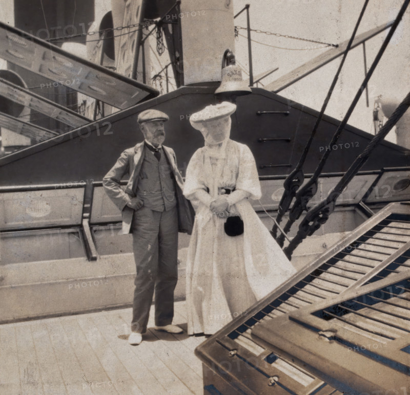 Members of the British Association on their way to South Africa, 1905. Creator: Henry Yule Oldham.