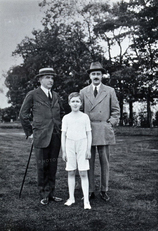 Henry Solomon Wellcome, Henry Mounteney Wellcome and the latter's tutor GS  Farnfield. Creator: Unknown.