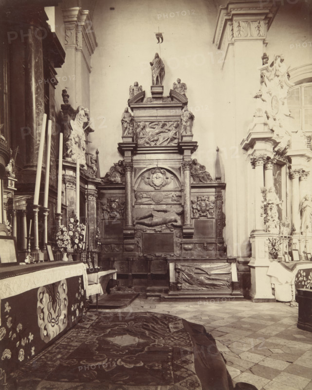 Tomb monument of Lew Sapieha, St. Michael's Church, Vilnius, 1870-1885.  Creator: Jozef Czechowicz.