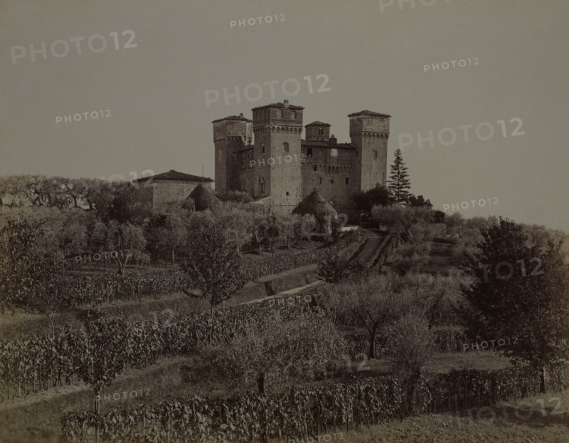 View of Castello delle Quattro Torra, Siena from the north-west, 1890-1900. Creator: Alinari.