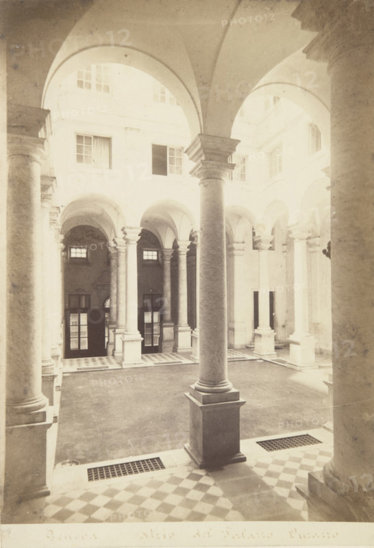 The Royal Palace (Palazzo Reale), Genoa, 1870-1880. Creator: Alfredo Noack.