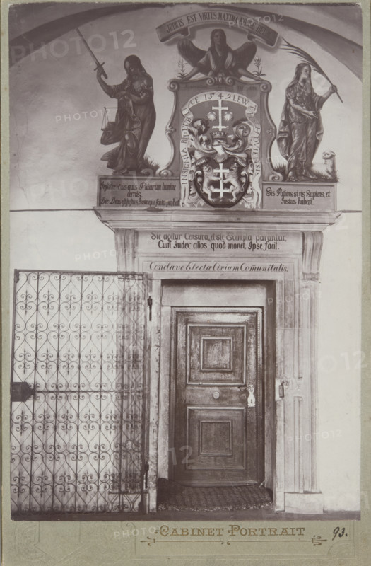 Town Hall, Lewocza (Levoca \ Locse), 1895-1910.  Creator: Samuel Rosenbach.