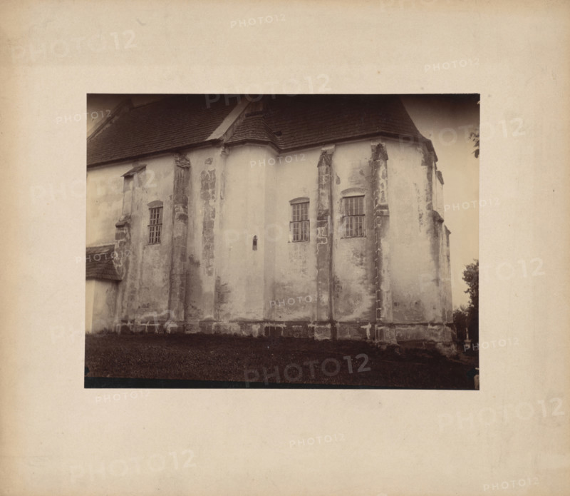 Church of the Nativity of the Blessed Virgin Mary, general view from the south, Lapczyca, 1895-1900 Creator: Stanislaw Tomkowicz.