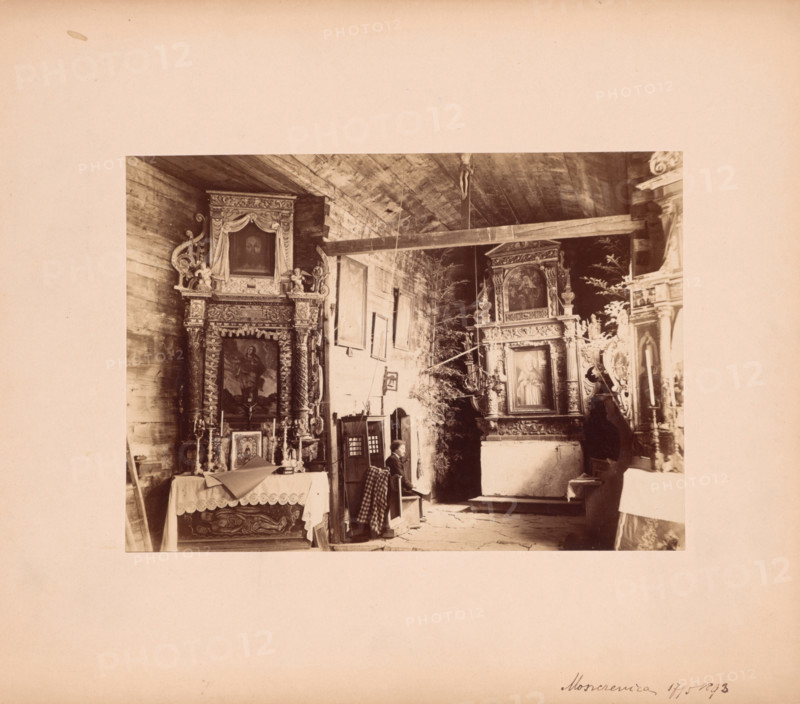 Church of St Nicholas - interior, Moszczenica, 1893. Creator: Stanislaw Tomkowicz.