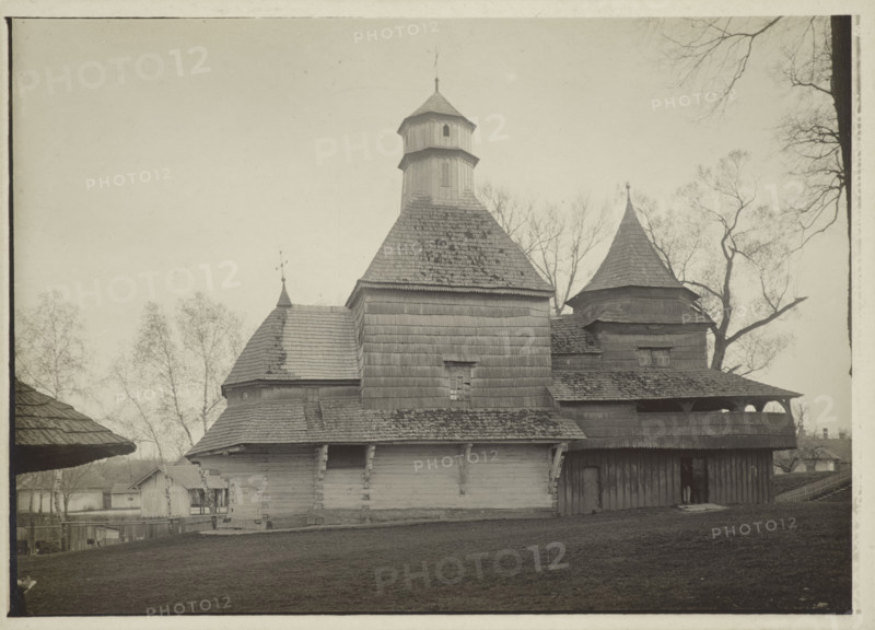 Orthodox Church of the Holy Cross - view from the north, Drohobych, between 1910-1914. Creator: Unknown.