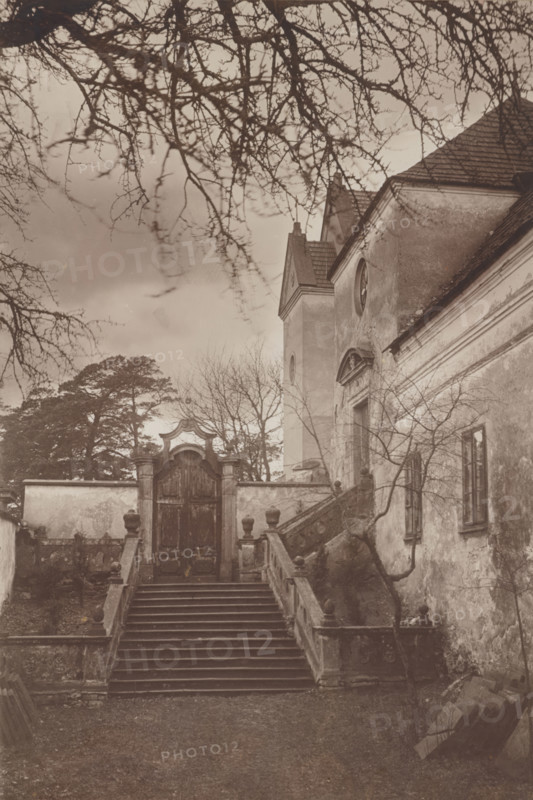 Church of St Charles Borromeo - fragment of the northern façade, Kielce, between 1920-1930. Creator: Unknown.
