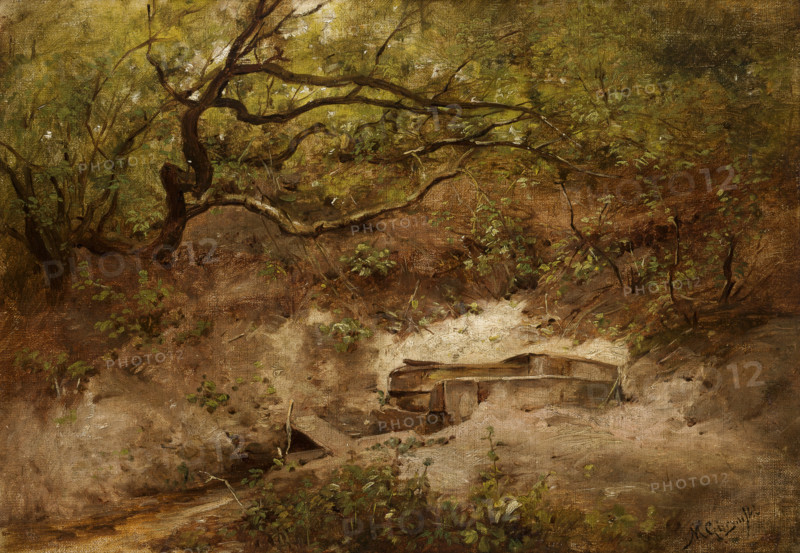 An Apple Tree at a Stream, c1868. Creator: Maksymilian Gierymski.