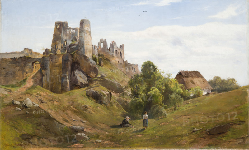 Ruins of Odrzykon, 1880. Creator: Heinrich Grabinski.