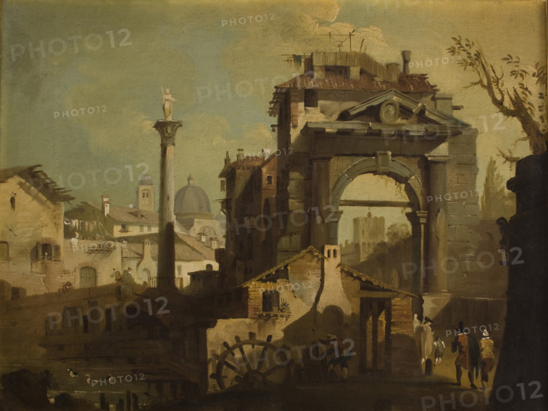 View of an Italian City, 18th century. Creator: Francesco Guardi.