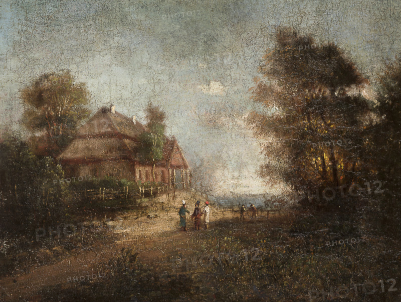 Manor-House of the Kosciuszko Family at Mereczowszczyzna, before 1863. Creator: Michal Kulesza.