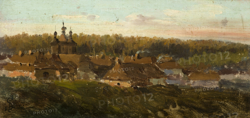 Volhynian Village, c1864. Creator: Jozef Szermentowski.