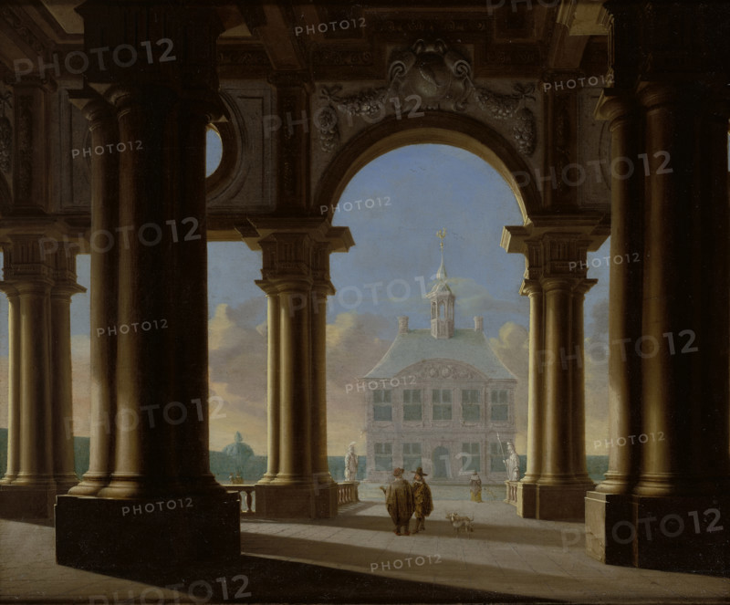Palace Entrance-Architectural Study, 1656. Creator: Daniel de Blieck.
