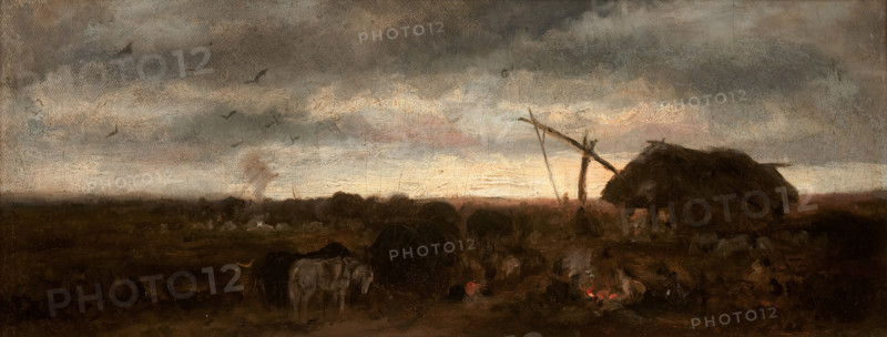 Gypsy Camp II, 1867/1868. Creator: Maksymilian Gierymski.