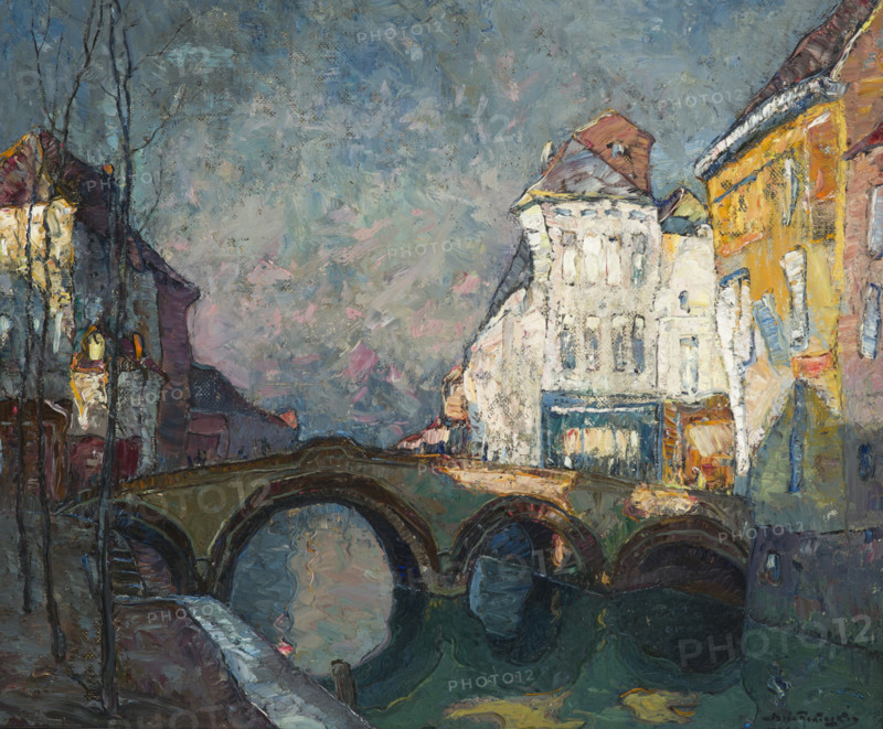 Bridge in Malines, 1930. Creator: Mieczyslaw Rakowski.