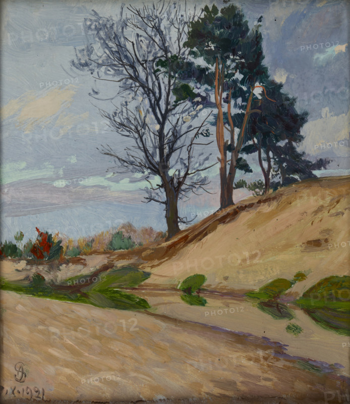 Sandy Bank of the Kamienna River, 1921. Creator: Ambrozy Sabatowski.
