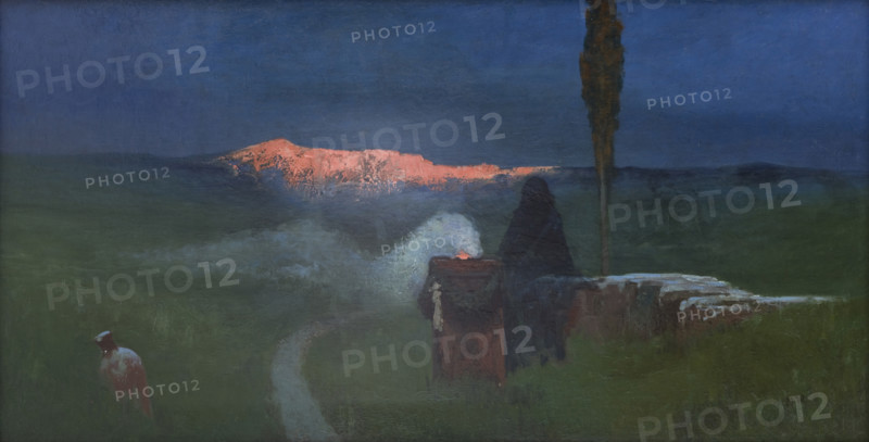 Impression of Gloomy Thoughts, c1895. Creator: Marian Wawrzeniecki.