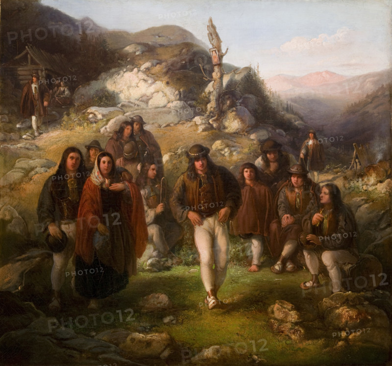 Highlanders' Dance, 1861-1863.  Creator: Wladyslaw Luszczkiewicz.