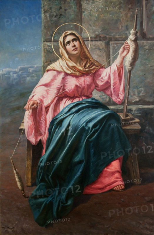 Our Lady the Spinner, 1897. Creator: Feliks Cichocki.