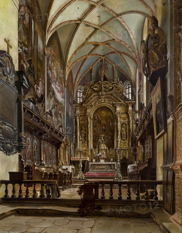 Interior of the Parish Church in Krosno, 1877. Creator: Aleksander Gryglewski.