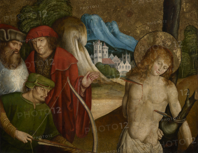 Martyrdom of Saint Sebastian, between 1500-1510. Creator: Master of Sigmaringen.