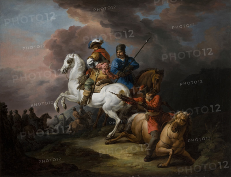 Battle Scene, c1800. Creator: Jan Bogumil Plersz.