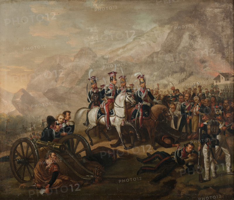 Somosierra by Horace Vernet, 1839. Creator: Emile Jean-Horace Vernet.