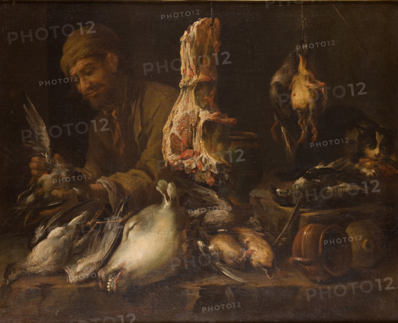 Cook in a Pantry, 1st half of 17th century Creator: Giacomo Legi.