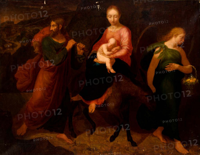 Flight into Egypt, c1860. Creator: Kanuty Rusiecki.