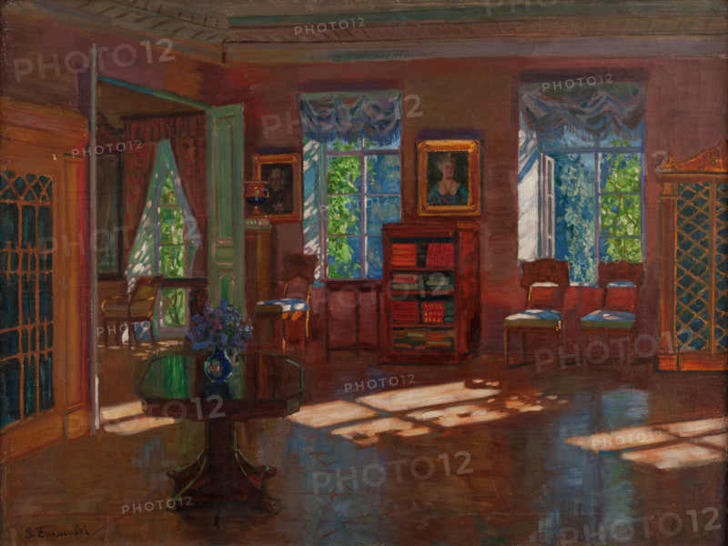 Old Library, 1916. Creator: Stanislav Julianovic Zukovskij.
