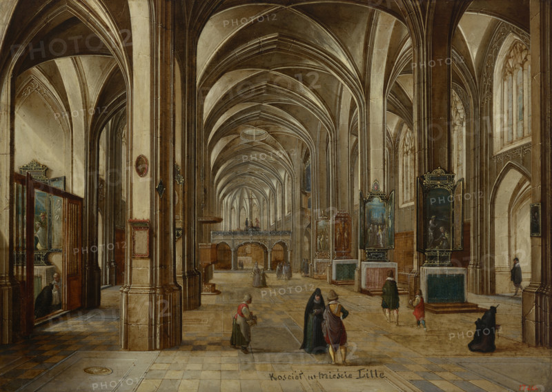 Interior of the Gothic Church, between 1605-1615. Creator: Hendrik van Steenwyck.