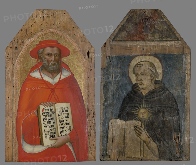 Saint Jerome (obeverse), Saint Nicholas of Tolentino (reverse), between 1370-1380. Creator: Lippo d'Andrea.