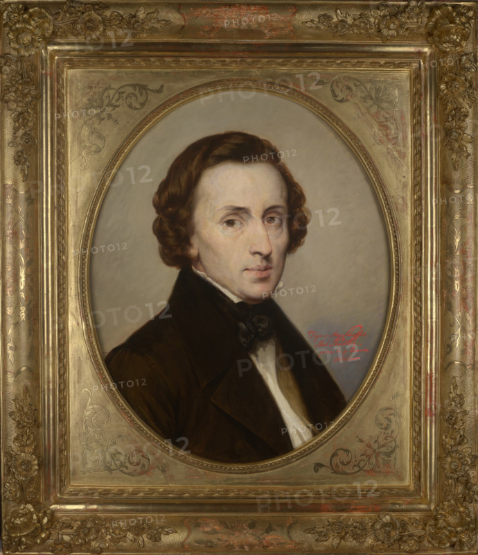 Portrait of Fryderyk Chopin (1810-1849), 1858. Creator: Stanislas Stattler.