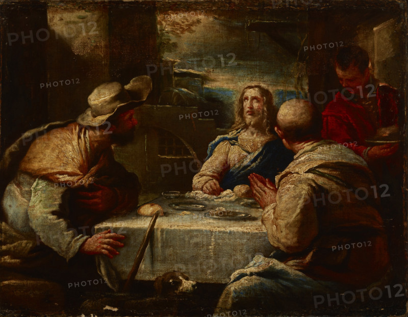 Christ in Emmaus, between 1645-1665. Creator: Luca Giordano.