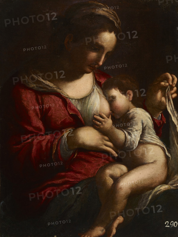 Virgin Mary Nursing, 18th century. Creator: Bartolomeo Schedoni.