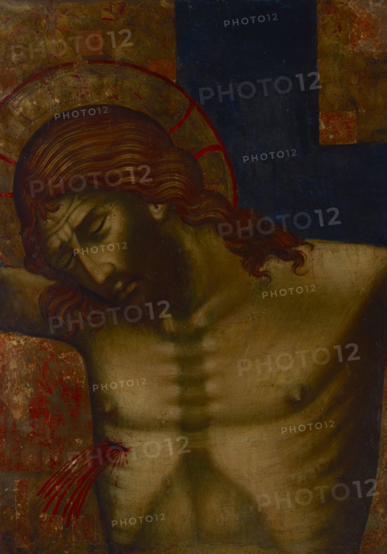 Crucifixion-Fragment of a Croce Dipinta, between 1315-1320. Creator: Paolo Veneziano.