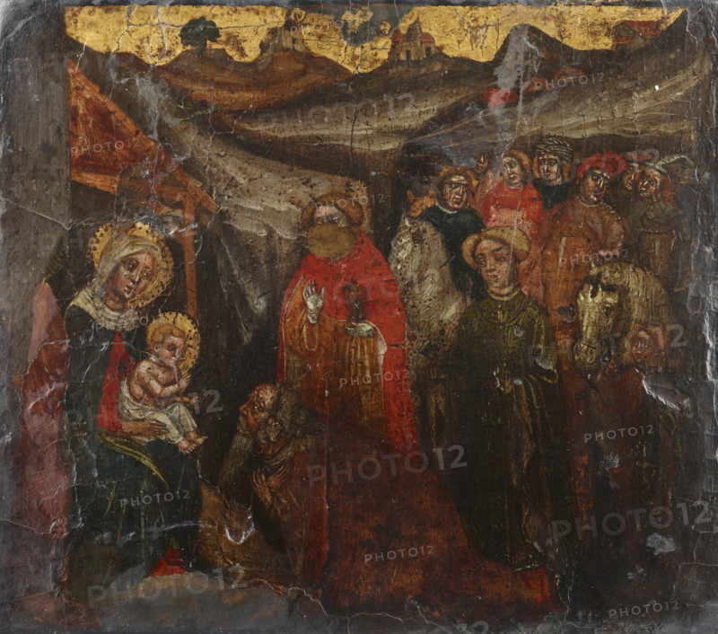 Adoration of the Magi, 1st half of 15th century. Creator: Giovanni di Francia.
