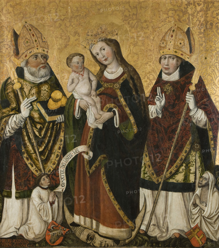 Madonna and Child with the Saint Bishops-Nicholas and Stanislaus, between 1520-1530. Creator: Unknown.