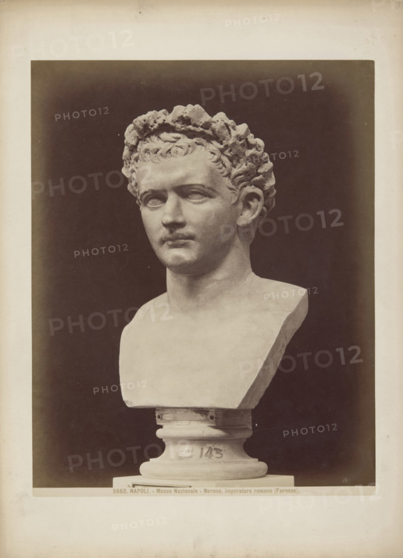 'Nero' (Lucius Domitius Ahenobarbus Nero), 1880s.  Creator: Giacomo Brogi.