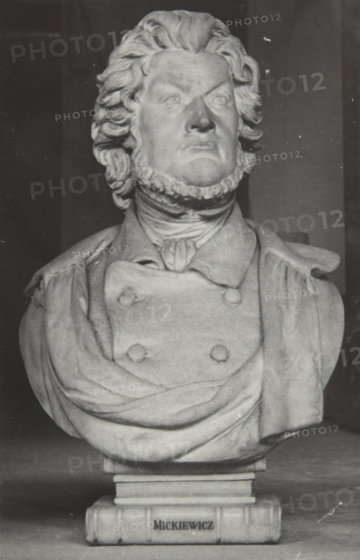 Bust of Adam Mickiewicz, 19th century, (1930-1939).  Creator: Unknown.