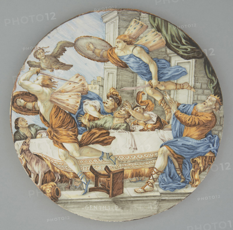 Tondo with a mythological scene, c1760. Creator: Carmine Gentile.