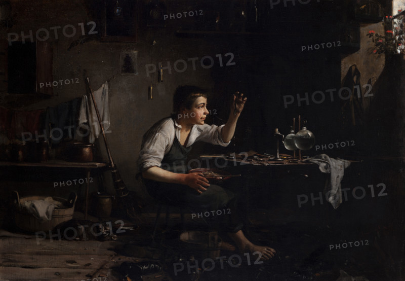 At the Shoemaker's, 1882. Creator: Waclaw Koniuszko.