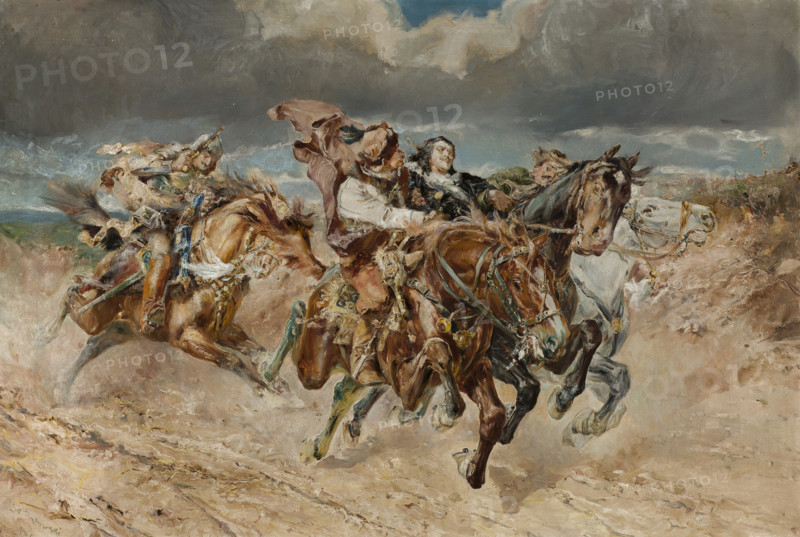 Prince Boguslaw Kidnapped by Kmicic, 1906. Creator: Stanislaw Batowski-Kaczor.