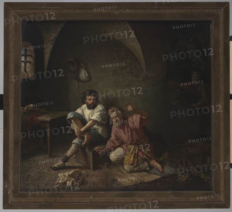 Bandits in Prison, 1877. Creator: Ignacy Jasinski.