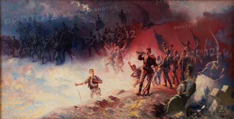 Reveille, 1894. Creator: Wlodzimierz Luskina.