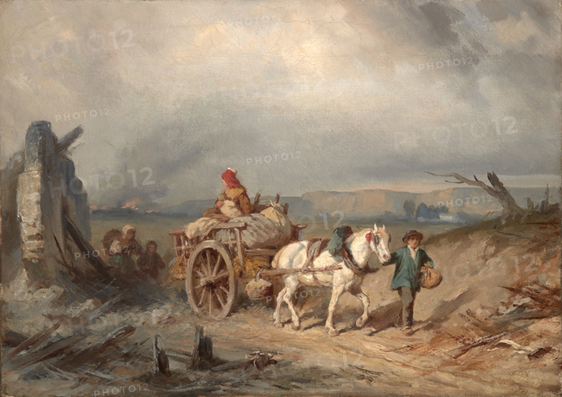 Escape, 1870. Creator: Henryk Pillati.