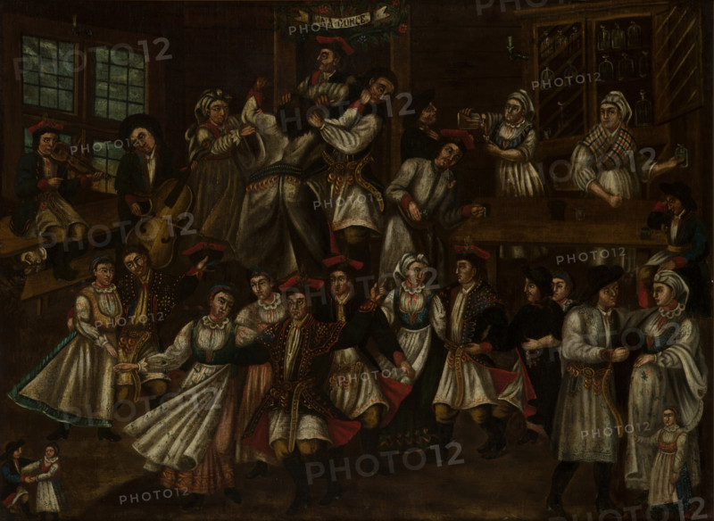 Dance in an Inn, c1880. Creator: M Stankiewicz.